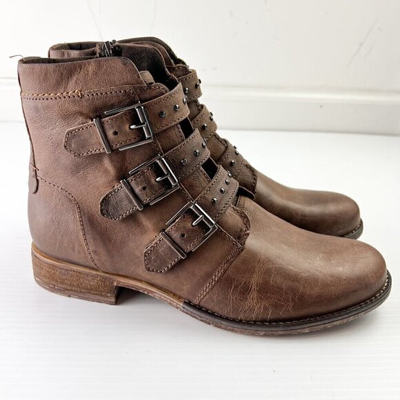 Josef Seibel Sienna 34 Ankle Booties Womens Size 40 Washed Taupe Brown - Picture 8 of 15